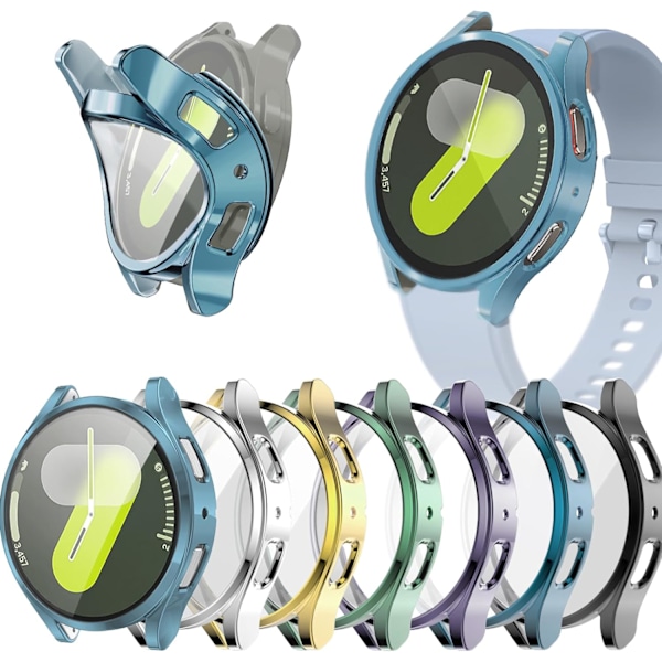 6-pakning Deksel Kompatibel med Galaxy Watch 7 40mm Deksel Skjermbeskytter Myk TPU Frontdeksel Full Beskyttende Støtfanger for Watch 7 Remmer Tilbehør (40mm,