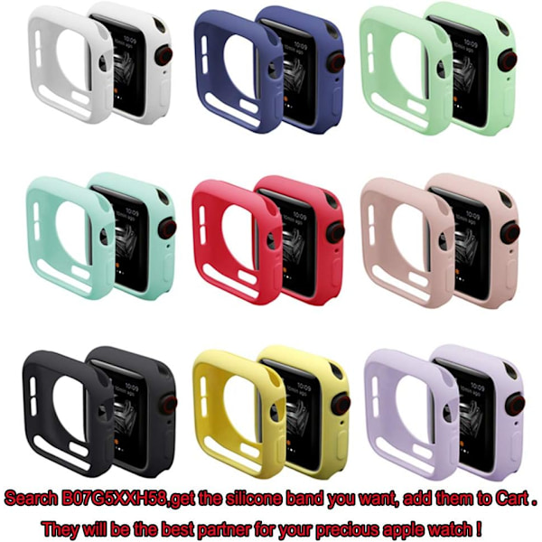 for Apple Watch Case 40mm Series 6/5/4/SE Soft