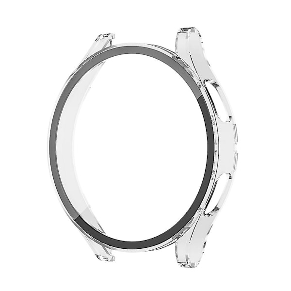 Glass+etui til Samsung Galaxy Watch 4 44mm 40mm tilbehør Pc All-around Anti-fall Bumper Cover+skærmbeskytter Galaxy Watch4 clear Galaxy watch 4 40mm