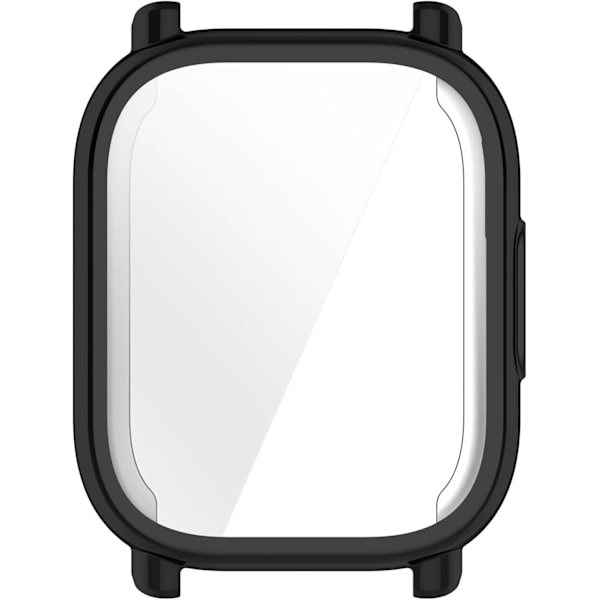 Täyssuojaava suojakotelo yhteensopiva Redmi Watch 5 Active -älykellon kanssa, pehmeä pudotussuoja TPU-vaihtokotelot älykellotarvikkeet (musta)