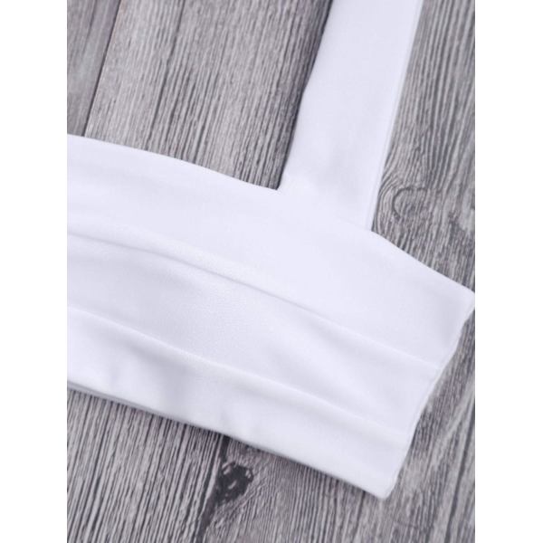 Bred Stropper Neon Bandeau Bikini Sæt til Kvinder Polstret Højtsnit To Dele