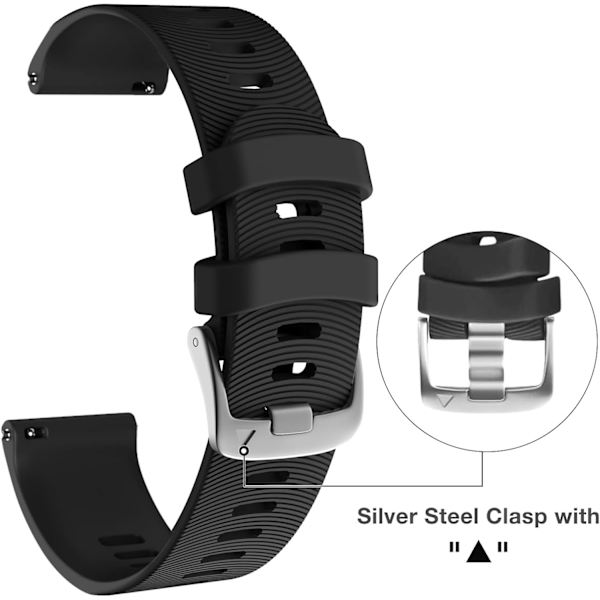 Reservedeler til Garmin Forerunner/Vivoactive - 20 mm bredde