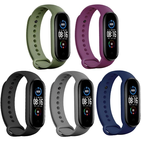 Band for Mi Band 5 Strap/Amazfit Band 5 Strap Erstatningsarmbånd