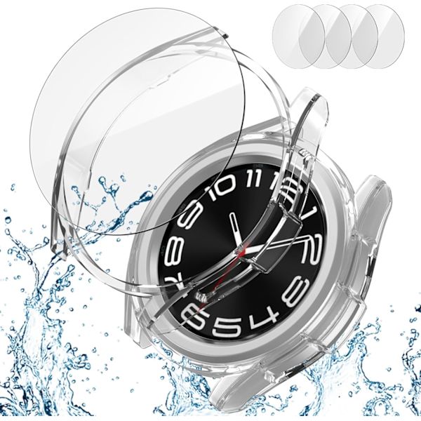 [2+4] Etui med skærmbeskyttelse til Samsung Galaxy Watch 6