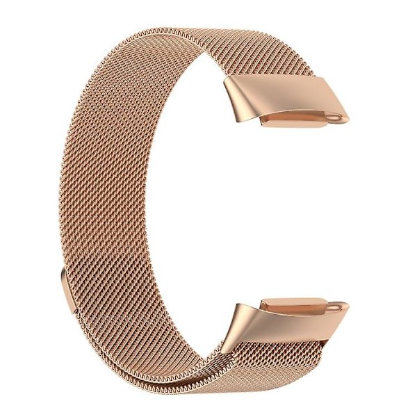 Milano Magnetisk Metal Rem til Fitbit Charge 5 NQK Rose Gold