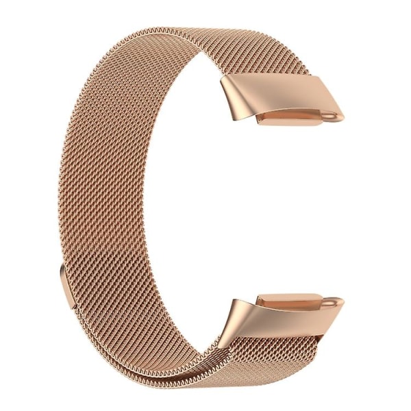 Milano magnetiskt metallarmband för Fitbit Charge 5 NQK Rose Gold