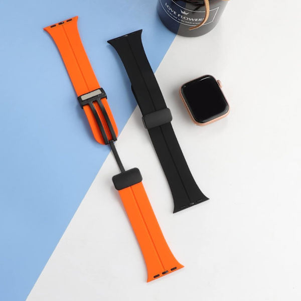 Silikonesportsrem kompatibel med Apple Watch 38mm 40mm