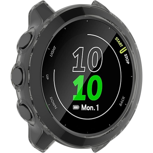 Skärmskyddsfodral Kompatibelt för Garmin Forerunner 55, Mjukt TPU Stötsäkert Fodral Skyddande Skal Stötfångare Skydd för Forerunner 55 Smartwatch (B