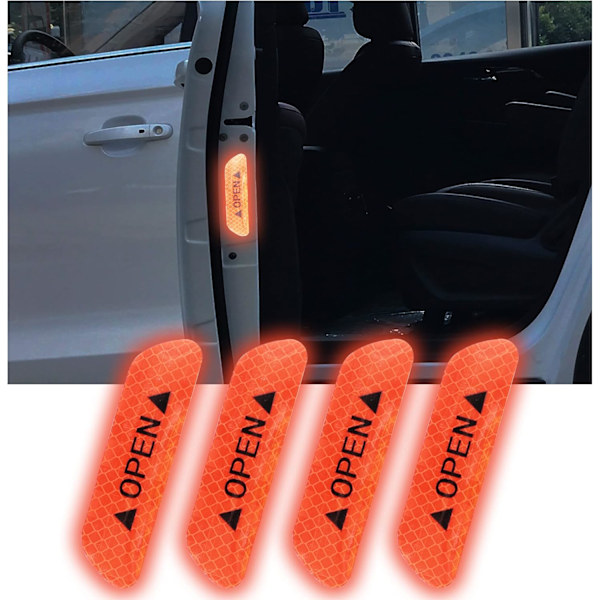 Door Reflective Reminder Stickers - Universal Car Open Reflective Warning Stickers