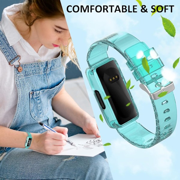 TPU gennemsigtig rem til Fitbit Ace 3/Ace 2/Inspire-serien - Faychey