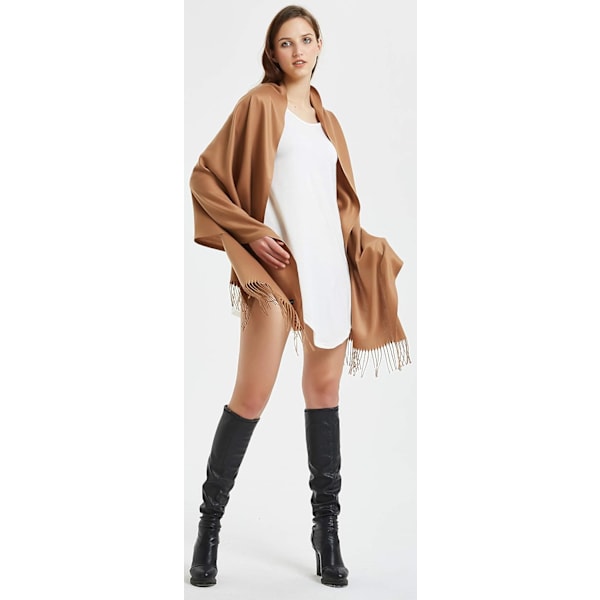 Skjerf for kvinner. Kasjmirfølelse Pashmina Sjal Wraps Myk Varm Teppe Dame