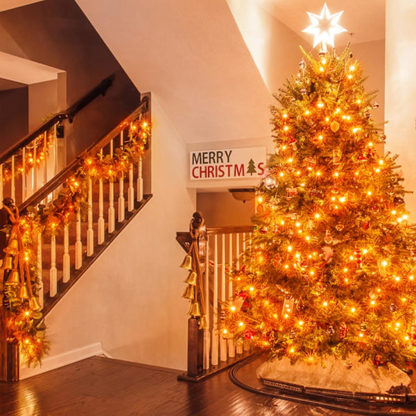 500 LED Halloween-lys utendørs, 163FT 8 moduser oransje julelys innendørs klar ledning, utendørs vanntett oransje høstlys plugg inn for rom