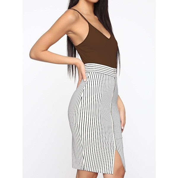 Dames V-hals Rygløs Camisole Justerbar Spaghetti Stropper Bodysuits Jumpsuits