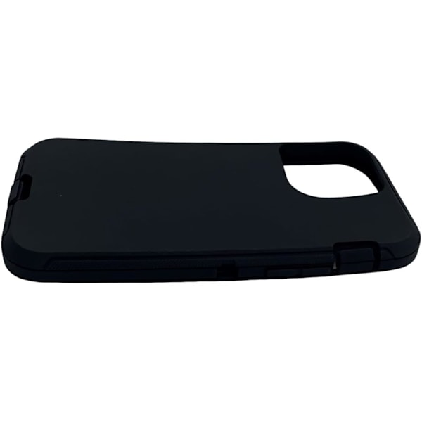 Udskiftningsgummi ydre skal kompatibel med iPhone 12 og iPhone 12 Pro Defender Series Case (Sort) Sort