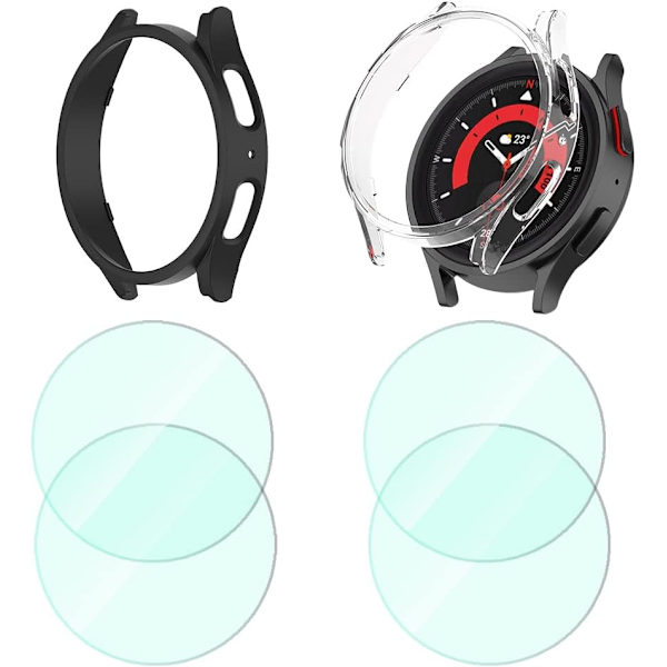 Smartwatch-fodral kompatibelt med Samsung Galaxy Watch 5 44 mm skärm