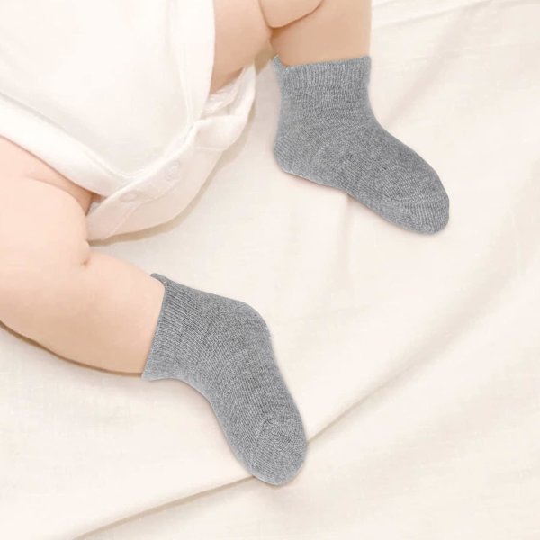 Sklisikre baby sokker - Anti-skli baby ankel sokker lavt kutt
