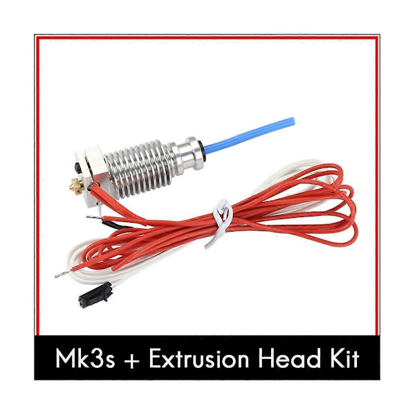 3D-skrivardelar Prusa MK3S+ Extrudermunstycke Uppvärmning Aluminium Snabb Slang Kit Hög Temperaturbeständighet