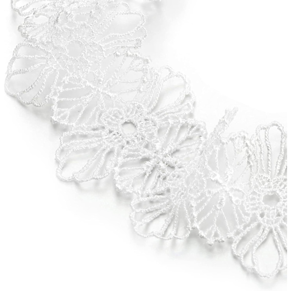 Bred blomstret chokerhalsbånd for kvinner