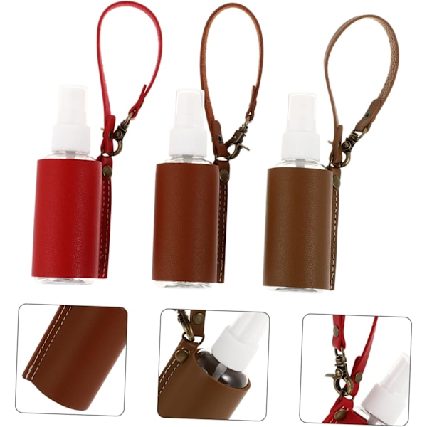 6 set flaskor tomma flaskor för vätskebehållare med PU-påse sprayflaskor Keyanh?