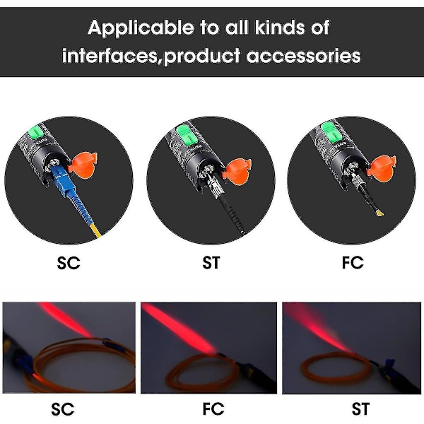 30mw 30km Visuel Fejlfinding, Fiberoptisk Kabel Finder, Kabel Tester med 1,25 mm Fc eller 2,5 mm Stik til Catv-Telekommunikation{gratis }