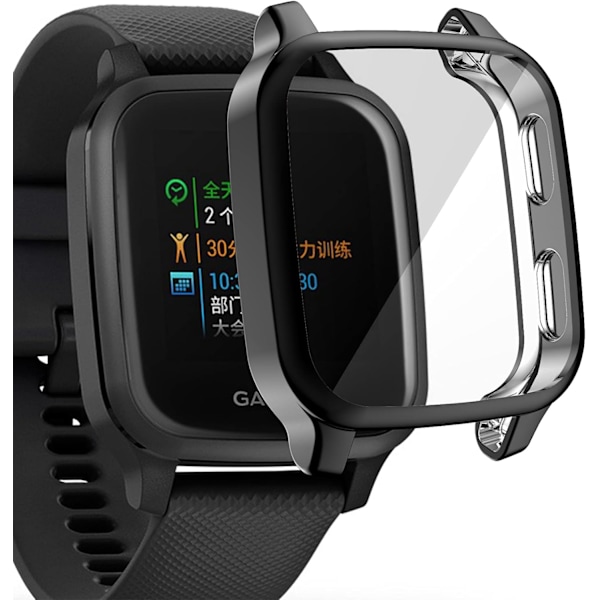 Yhteensopiva Garmin Venu Sq:n kanssa Vedenpitävä Suojakotelo Pehmeä TPU Pinnoitettu Naarmuuntumaton Näytönsuojus Garmin Venu Sq GPS Smart -kellolle