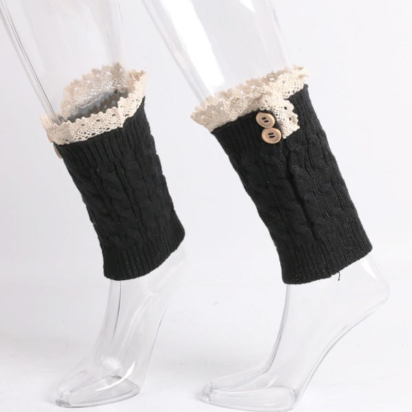 Knappsockor Spets Sock Covers Ull Benskydd