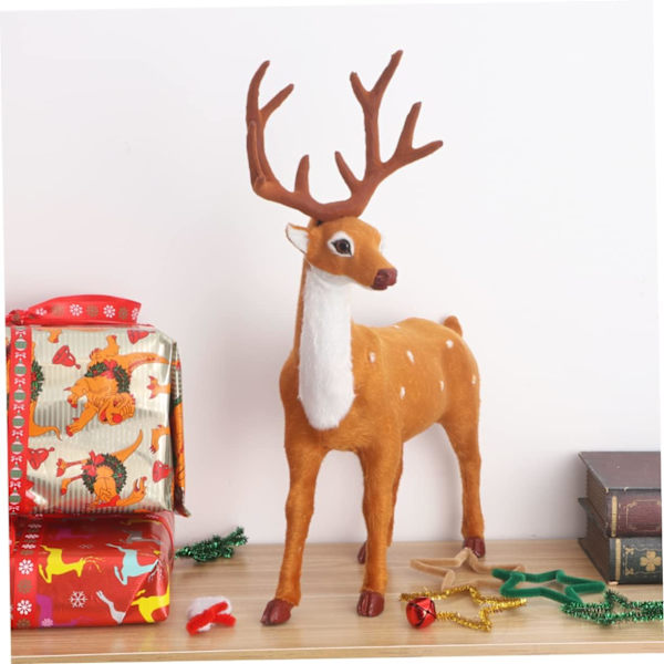 Julälg Dekor Tårta Goblincore Rum Decor Fönster Jul Hjort Älg Rekvisita