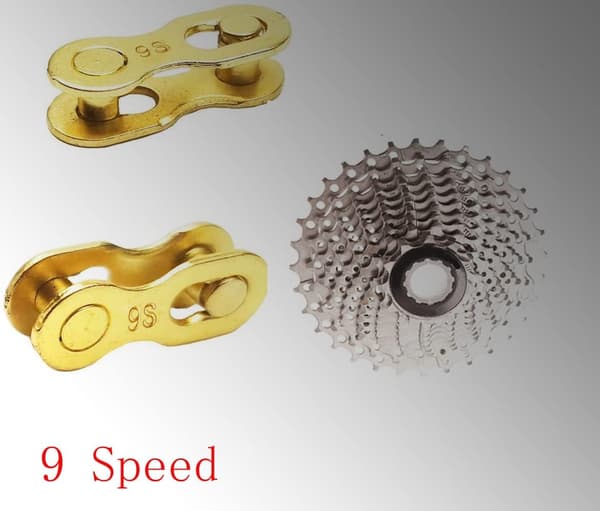 4 par cykelkædeled 9-gears genanvendelig stålkædeled