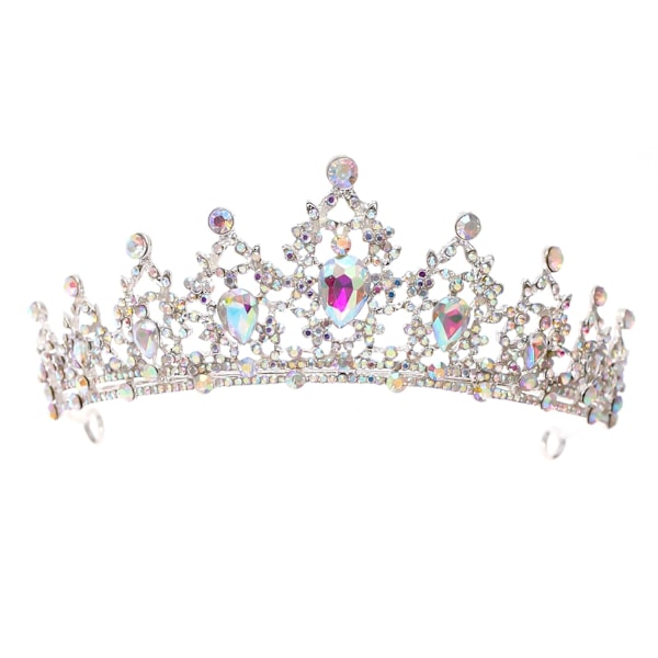 Krystal Bryllupskrone Dronning Tiara Brud Kroner til Kvinder Piger Rhinestone Dekor