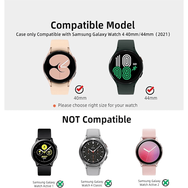 [5+5PCS] Kompatibel med Galaxy Watch 5/Galaxy Watch 4-skærm