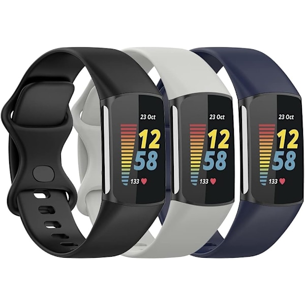 Band kompatibelt med Fitbit Charge 5-band för kvinnor män Small Large,