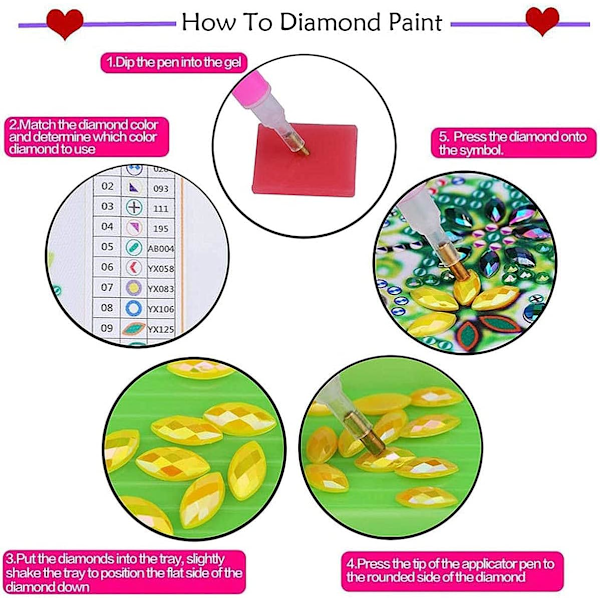 Diamantkunst Krans Kit - 5D Jule Dørkrans DIY