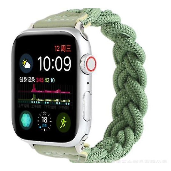 Apple Watch Series flettet nylonrem Iwatch strekkbar rem