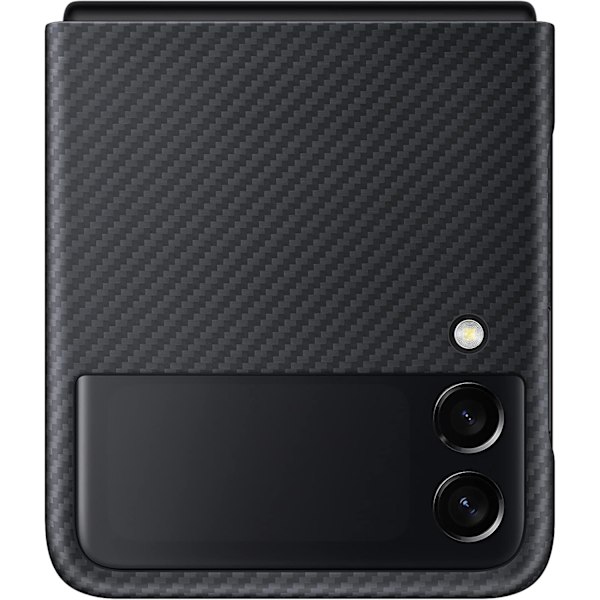 Galaxy Z Flip 3 Mobilskal, Aramid Skyddande Skal, Kraftigt, Stötsäkert Smartphoneskydd, US Version, Svart (EF-XF711SBEGUS) Svart
