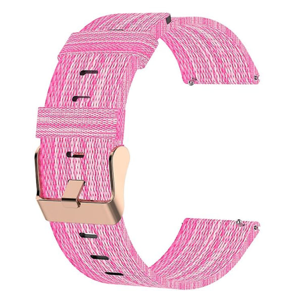 För Garmin Forerunner 255 22mm Nylon Woven Watch Band CIJ Pink