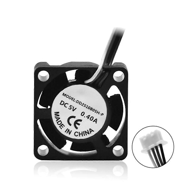 3D-skrivar Hot End Kylfläkt 18000 Varv/min 2510 Axialfläkt 5V 3D-skrivartillbehör 18000 Varv/min för X1/X1C