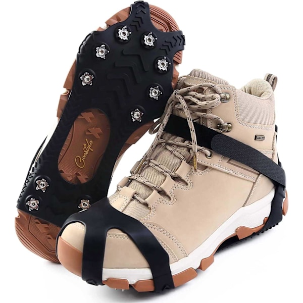 11 Spikes Crampons - Rustfrit Stål Anti-Slip Is-Klamper