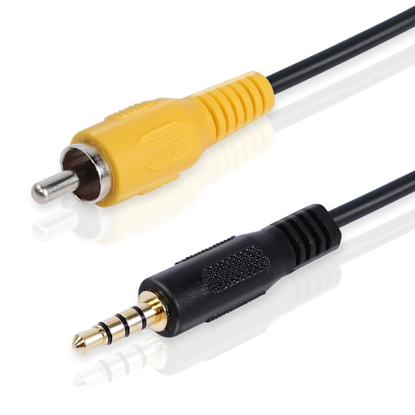 3,5 mm till Rca-videokabel 1\\/8 tum hankontakt till Rca-hane