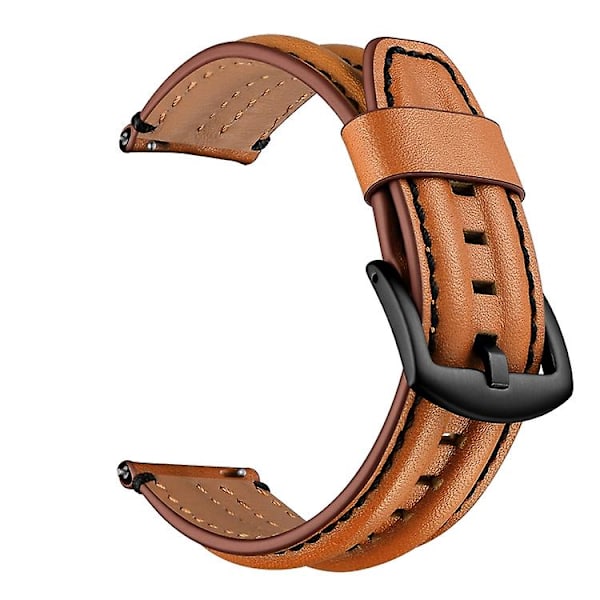 För Garmin Vivoactive3 / Vivomove Hr Dubbel Kölf Klockarmband BGO Brown