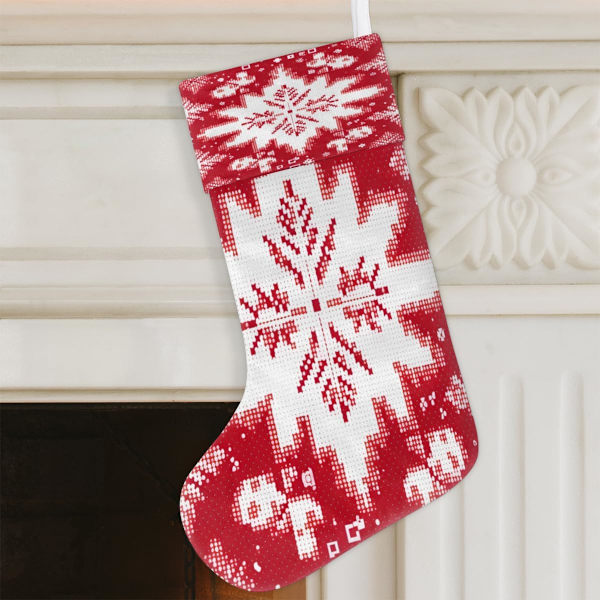 Julstumpen Weihnachtsstrumpf Present Holder Holiday Xmas Strumpor Sockor för Familj Dekoration Hängande Ornament Party 45 x 19,8 cm