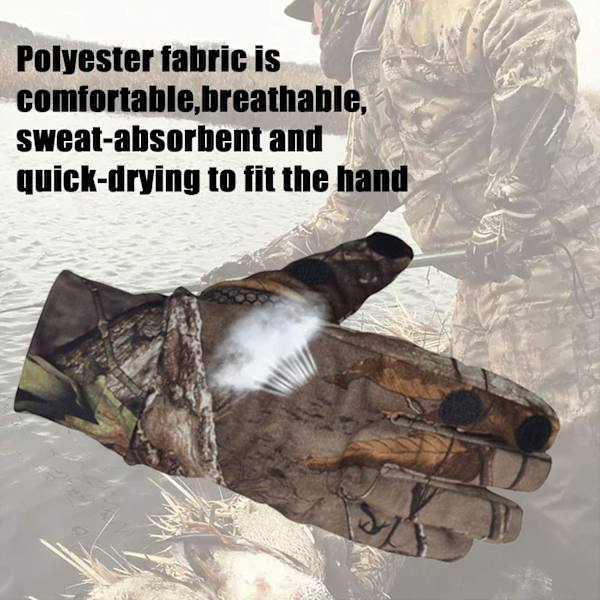 Camo jakt handskar lätta Pro Anti-Slip skyttehandskar vattentäta varma