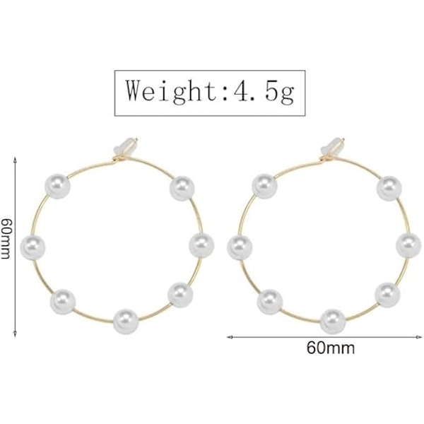 Stora Hoops Superstora cirkelpärlor Örhängen Tunn Dingla