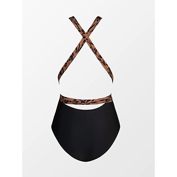 Monokini badedragt med V-ringet dame