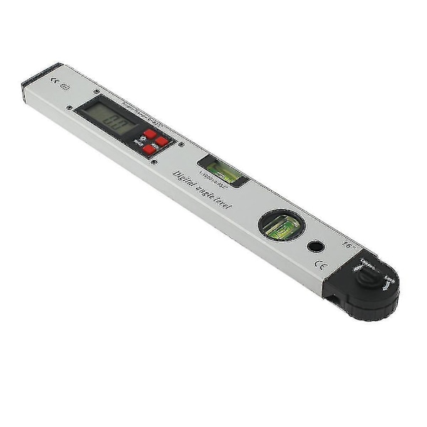 2 i 1 400 mm digital vinkelmätare goniometer linjal med 2 vattenpass