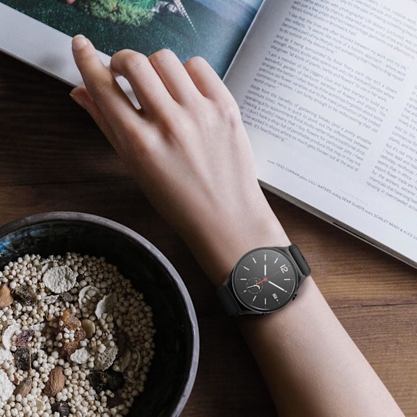 Skal Kompatibelt med Xiaomi Watch S1 Skal - 2X Härdat Glas med Plastram - Svart/Transparent