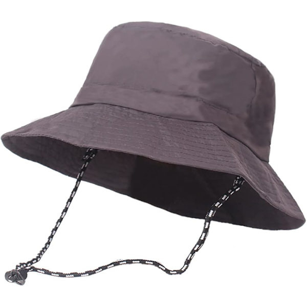 Reversibel solhatt med bred brätte, unisex, med rem, hopfällbar sommarhatt
