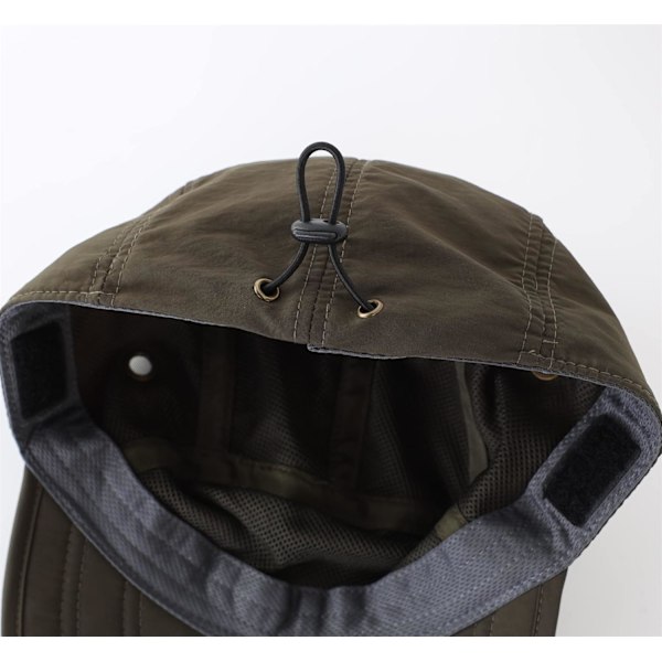 Herrar UV-solskyddsmössa Safari Hike Cap med nackskydd Fiskehatt