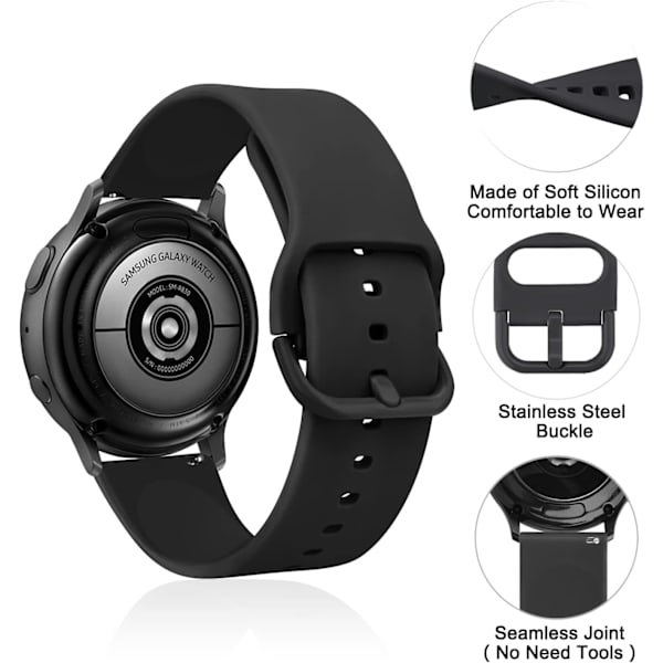 Garmin Vivoactive 4/Venu 2/Forerunner 255 udskiftningsremme (3-pak)