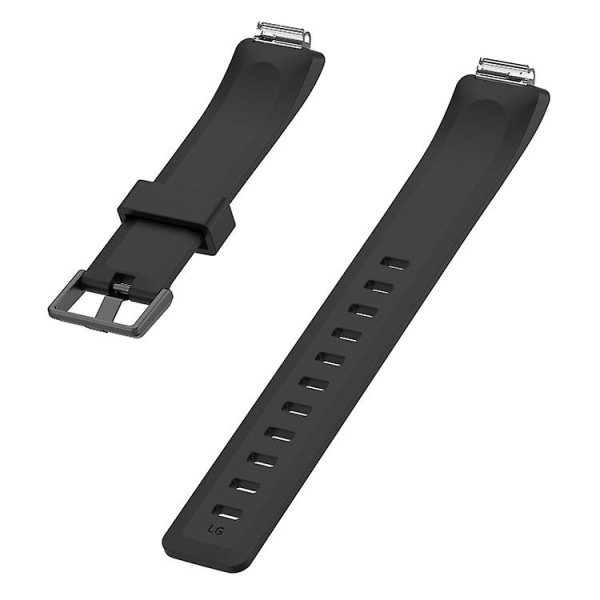 För Fitbit Inspire / Inspire Hr Glansig Yta Silikon Armbandsur WLD Black