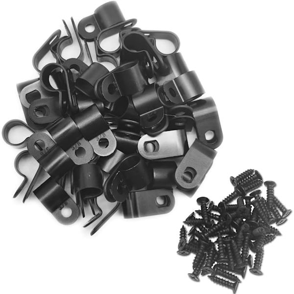 Kabelklemme R-type Kabelklemme Trådklemme 3/8\" nylon